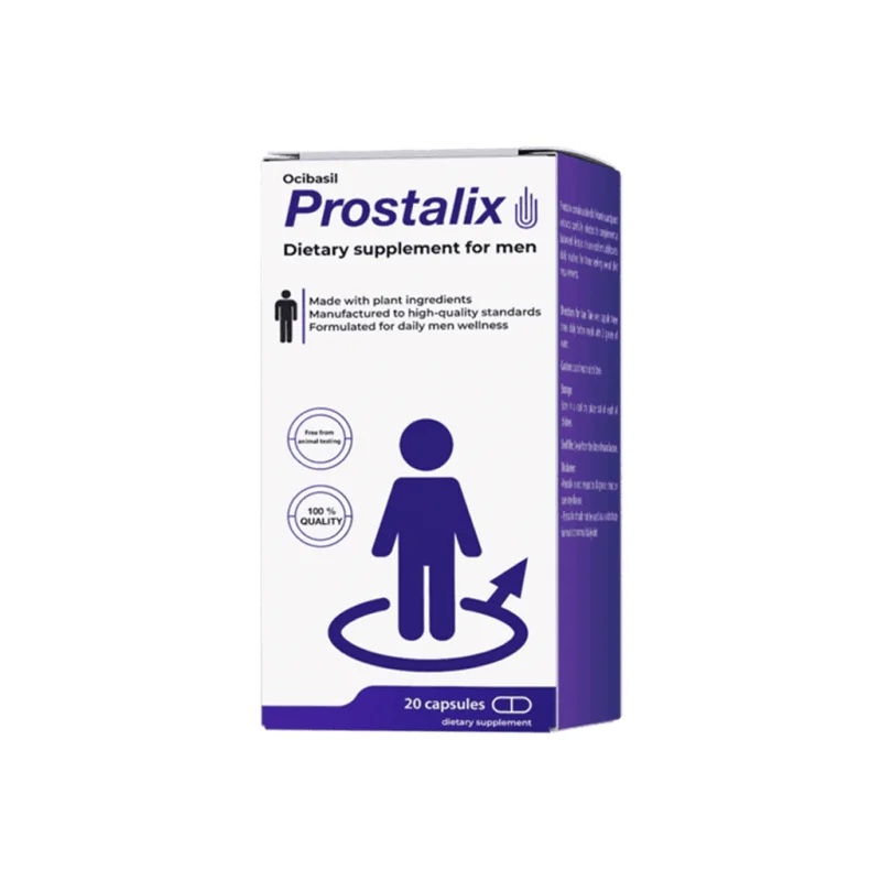 Prostalix — Ocibasil dietary supplement for men, made with plant ingredients, 20 capsules